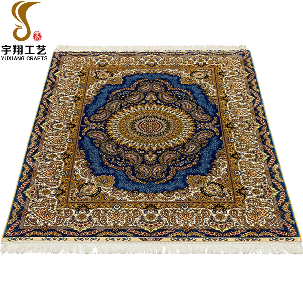 Nanyang Yuxiang Christmas Decorations Luxury Silk Persian Hand Made Carpet