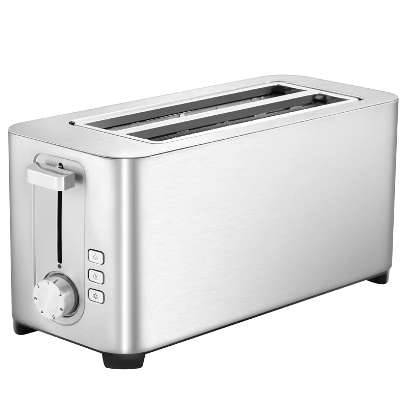 Новинка 2022 года от производителя тостеров с 4 длинными слотами, съемный лоток для крошек, для различных типов хлеба, с остановкой, функцией перегрева, размораживания