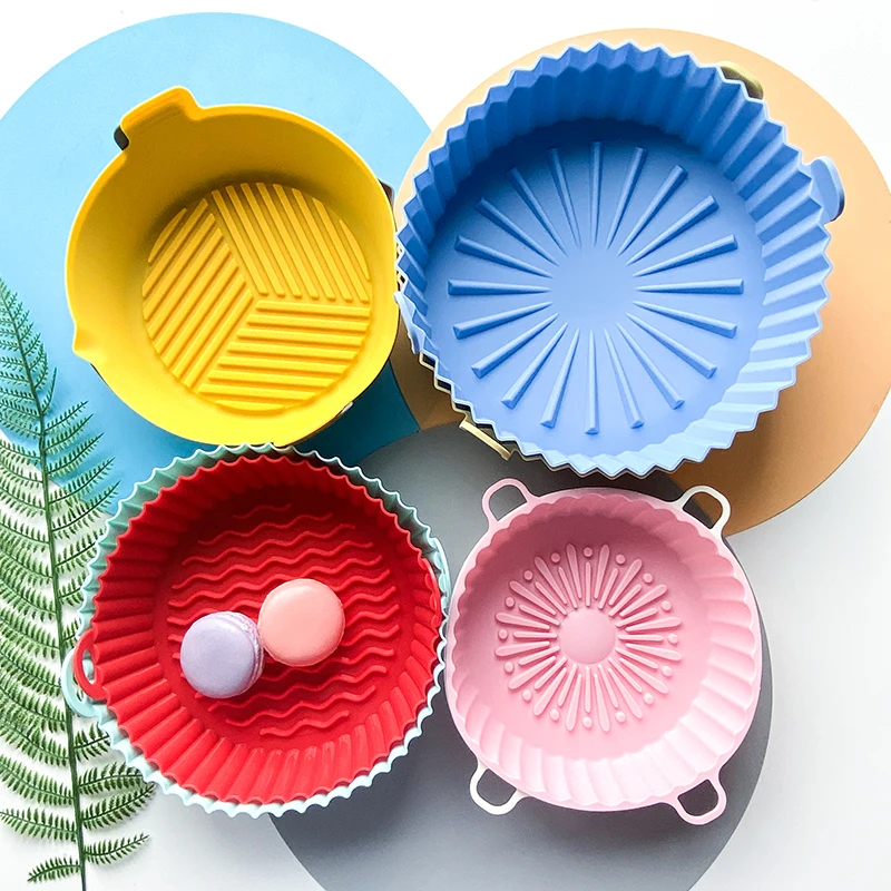 Pot Ninja Foodi Dual 2 Pack Pots Basket Liner 3Pcs Handle- 6.3In Muffin Smartake Air Fryer Silicone Pot,