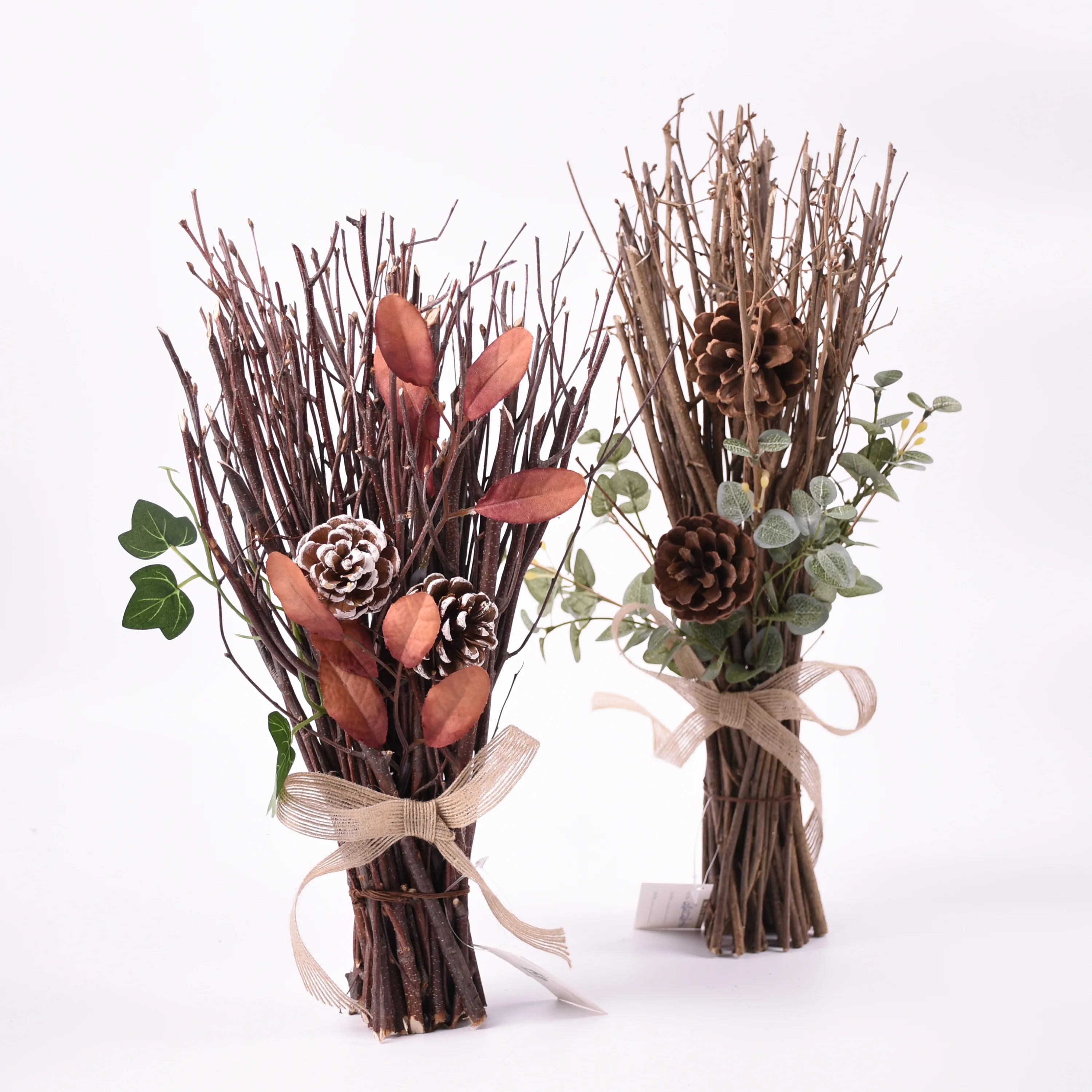 BSCI Manufacturer Customized Natural Handmade Home Christmas Bouquet Christmas Tabletop Decoration