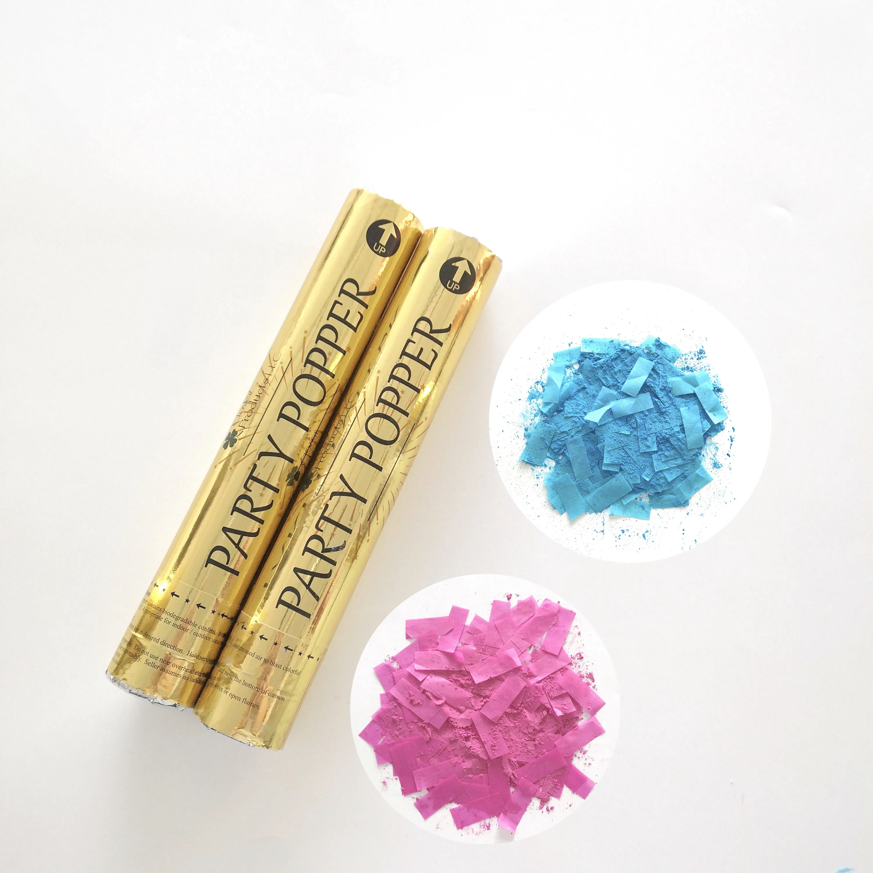 2022 украшения для вечеринок сувениры биоразлагаемый бумажный порошок детского душа пушка с конфетти раскрытия