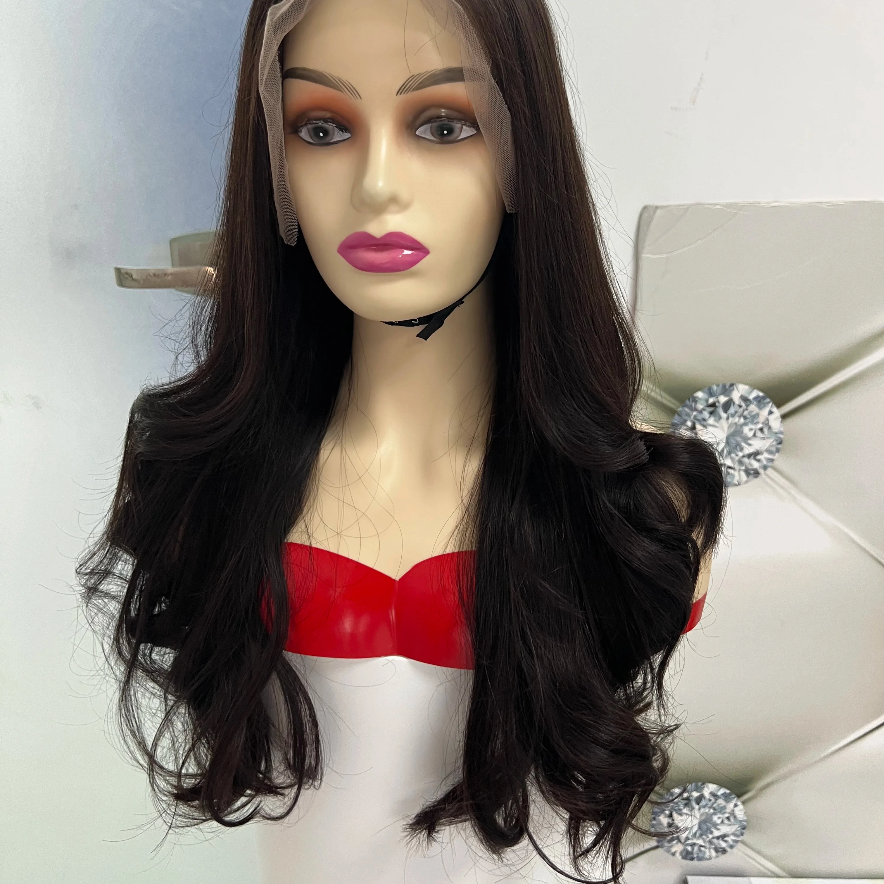 Wholesale 13x4 Lace Frontal Wigs Brazilian Hair Wigs Human Hair Vendors Double Drawn Wigs Layered Hair Style