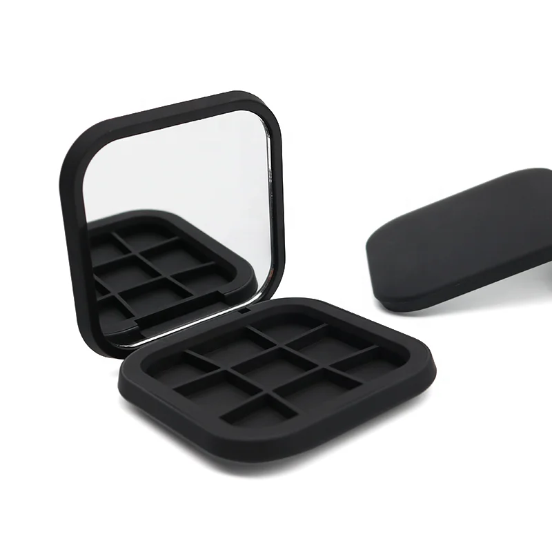 hot sale magnet eye shadow palette custom plastic 9 colors eye shadow case with mirror from oem vendor