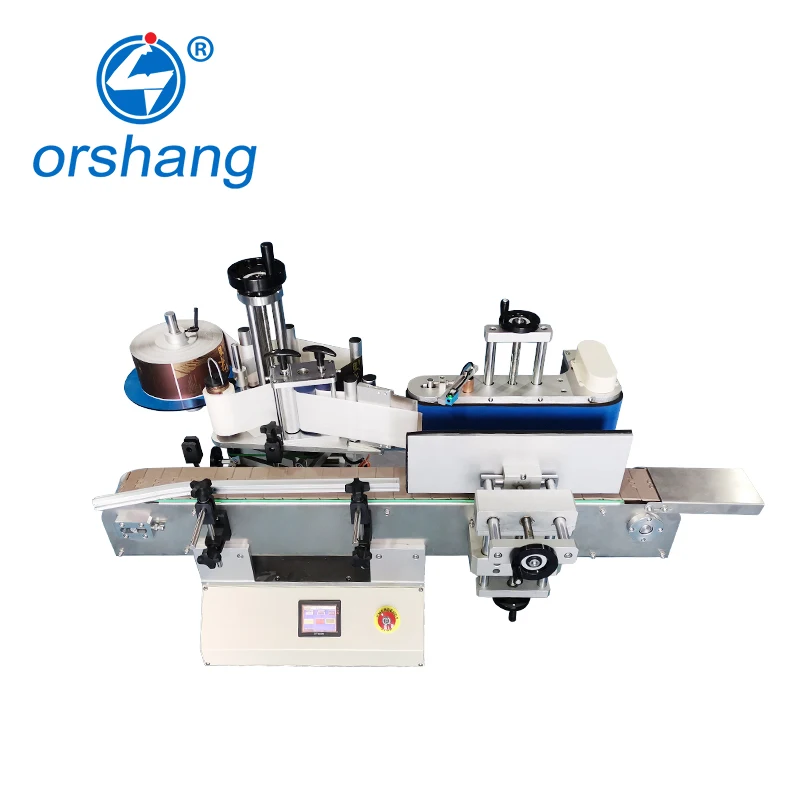 Automatic Sticker Labelling Machine For Round Bottle Automatic Can Labeler Adhesive Bottle Applicator Label Machine