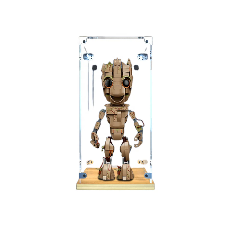 Acrylic Case for Display, Clear Display Acrylic Box for Collectibles, Alternative Glass Case