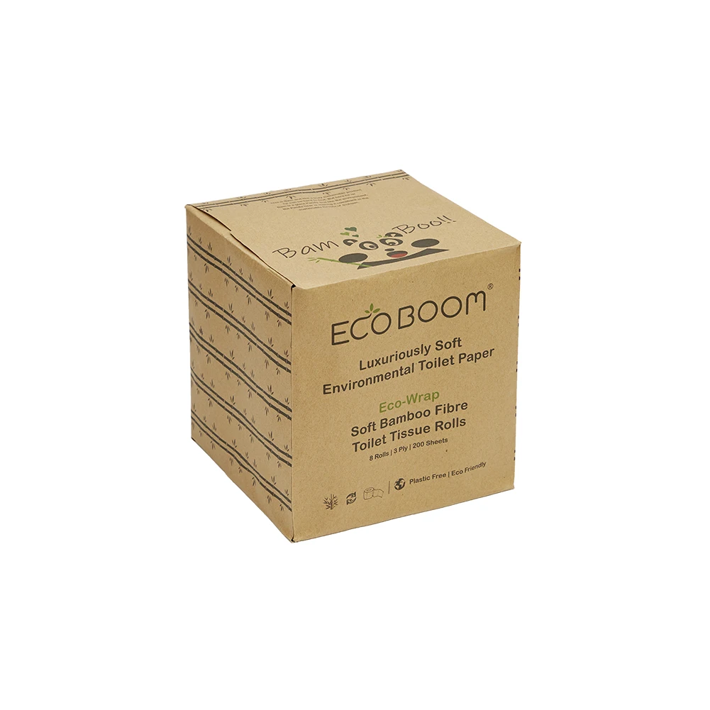 Экологически чистая 100% Бамбуковая туалетная бумага для лица ECO BOOM по лучшей