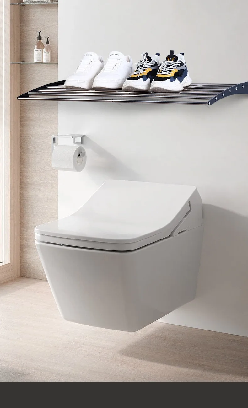 2024 100cm aluminum alloy wall hanging clothes rack | wall hanging clothes rack, space saving | the best clothes rack