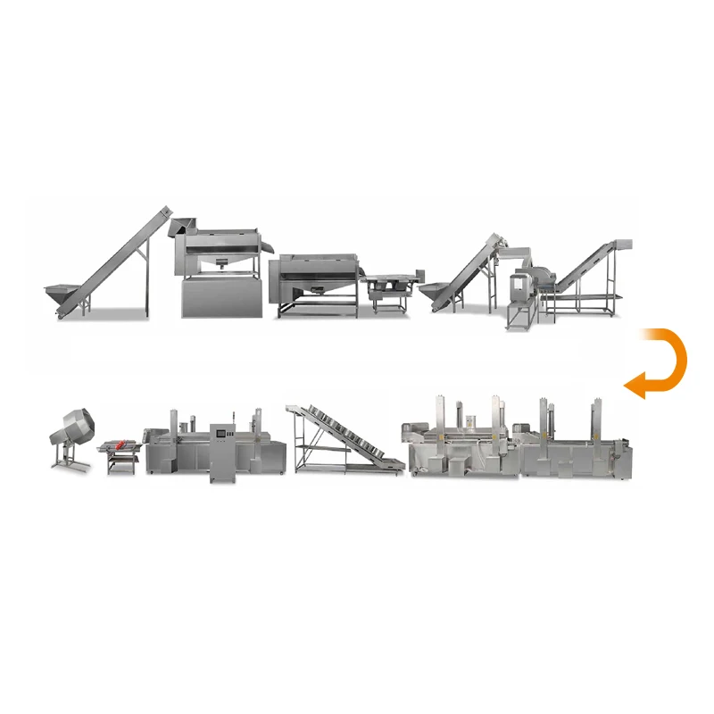 High-efficiency customized mechanical potato chips machine, potato chips production line, food processing machine