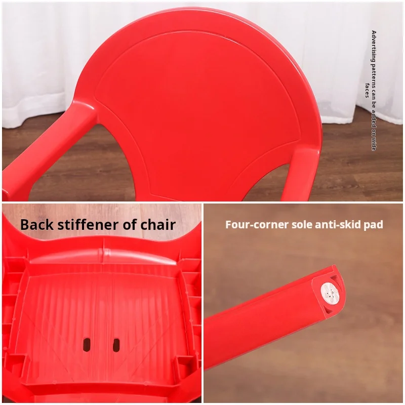 Wholesale Modern Heavy Duty Plastic Outdoor Chair Red Plastic Stackable House Garden Dining Bbq Chairs For Restaurant