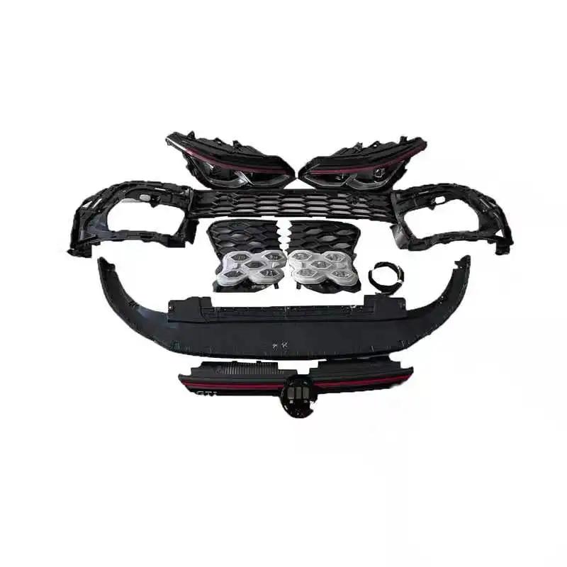 Suitable for golf 8R-line to GTI complete set of accessories and spare parts with red line headlight