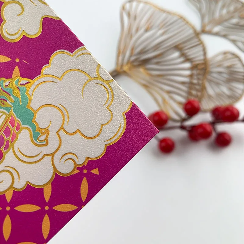 Luxury Custom Made Luna New Year Gift Wedding Hong Bao Lucky Money Ang Pow Wallet Cute Red Packet Envelope Manufacturer