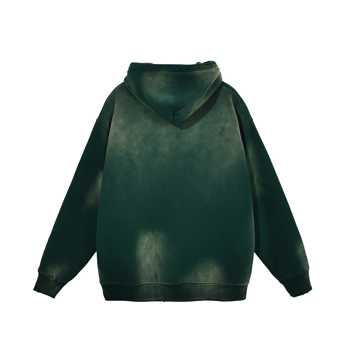 380gsm Acid Wash Distressed Wholesale Hoodies in Sock No String Oversized Drop Shoulder Polar Fleece Cotton Fabric Long Sleeve