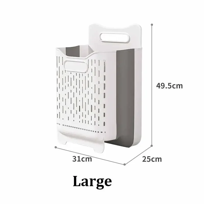 2024 Original Practical Plastic Storage Basket for Dirty Clothing Collapsible Plastic Laundry Basket Organizer