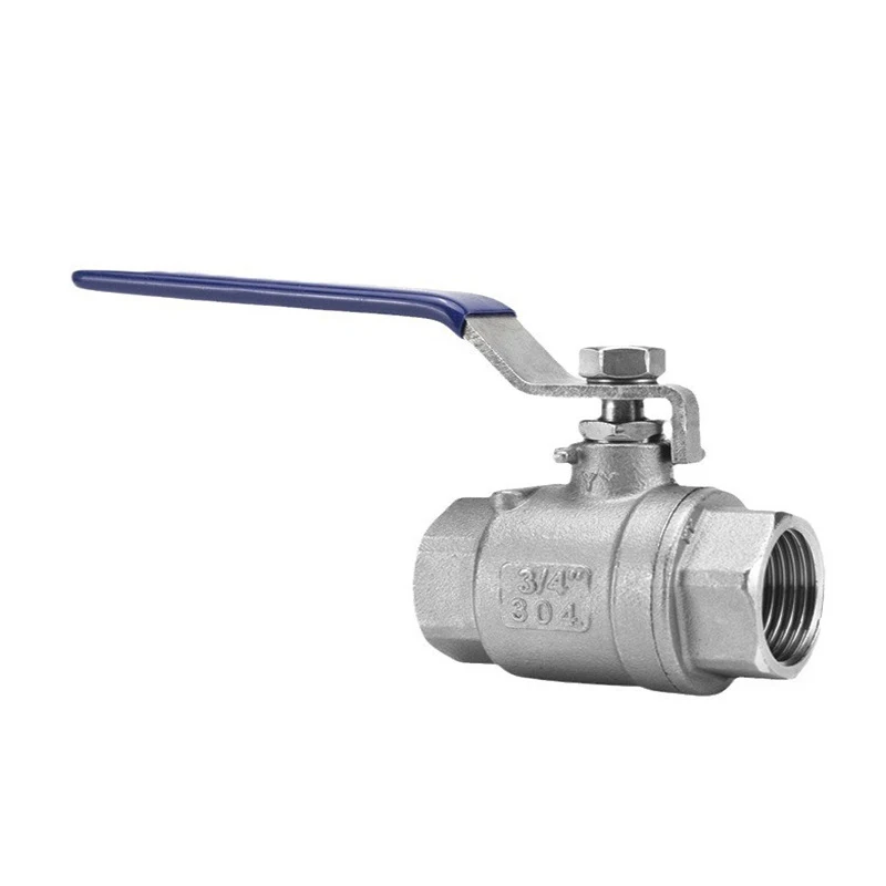 316 stainless steel ball valve two-piece high flow female threaded screwed valve