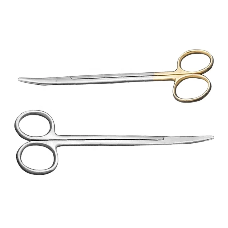 Gold Handle Stainless Steel Straight Cutting Tonsil Non-damaged Vocal Cord Cutter Scissors 14/16/18/20/22cm Medical Instruments