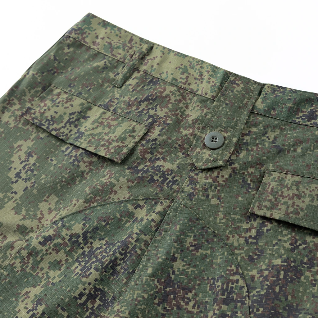 Custom Russian Green Jungle Digital Camo ACU Tactical Combat Uniform Set in Durable 230g/m² TC 65/35 Ripstop Jacket and Pants