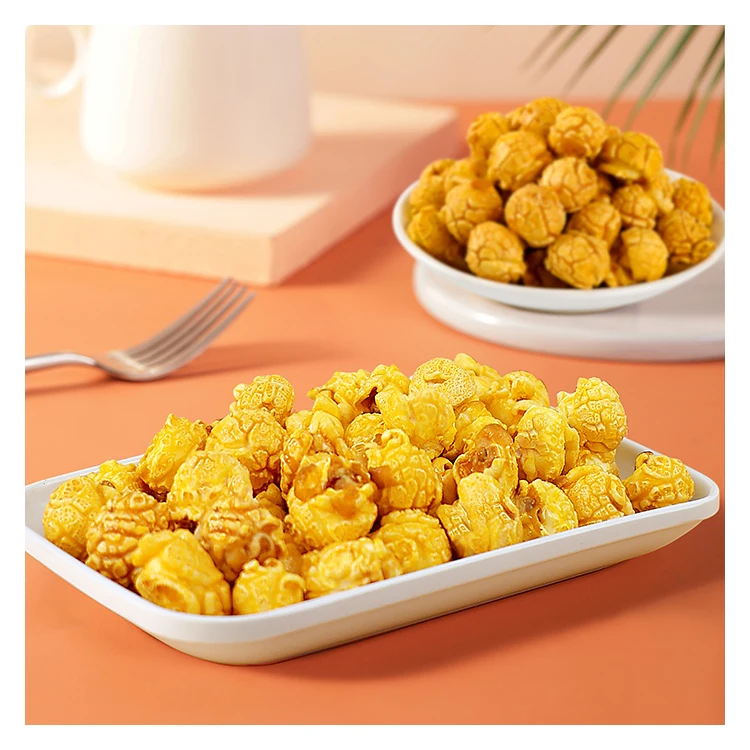 Sweet, crispy, caramel popcorn with a classic taste  128g grain snacks