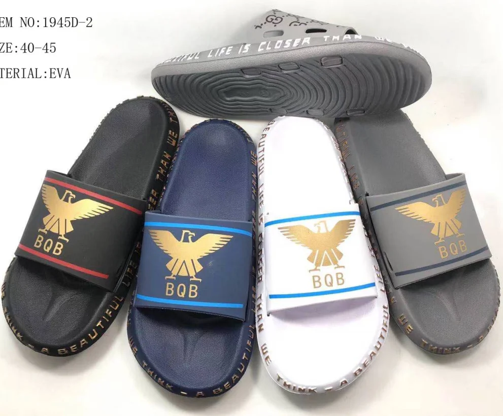 China Cheap Sandals Men Slippers,Custom Printed Summer Slippers  ,Wholesale Fashion Custom Slippers men