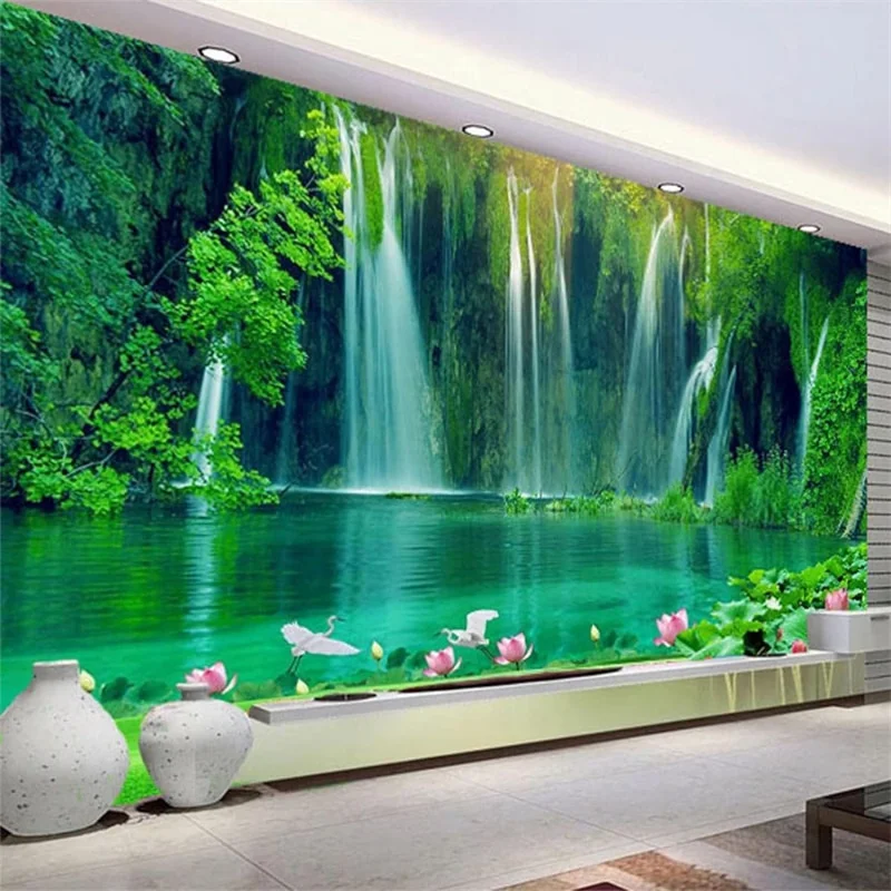 Wallpapers of Photography Wall Mural Peel And Stick 3D Wallpaper Murals Waterfalls