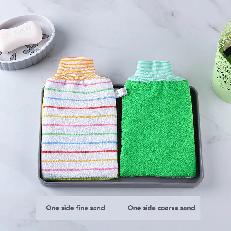 private label exfoliating glove charcoal exfoliation gloves deep exfoliating gloves