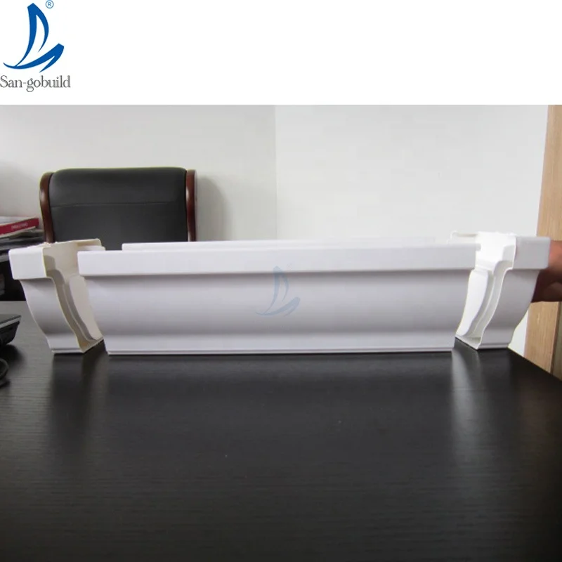 Sangobuild 30 years rain water collector and downspout color never fade black rain gutter For Nigeria Kenya Tanzania