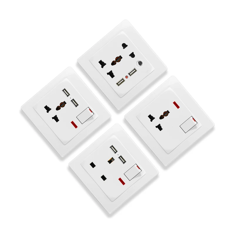 A4 Wall Switch socket 20A double pole Switch control water heater 220v~