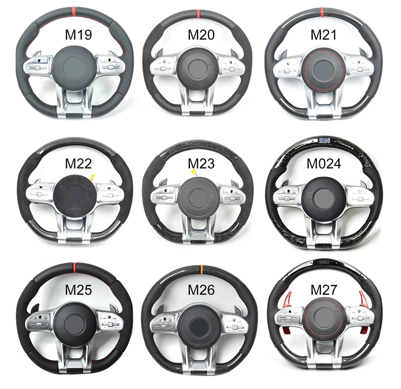 2024 Volant Lenkrad Carbon Steering Wheel for Mercedes Benz W205 W207 CLS W218 W217 C217 X217 W124 GLB C55 C63s C63 AMG Lenkrad