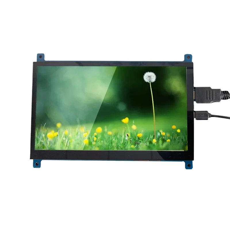 
2021 New Product Output LVDS 1024x600 LCD Display 7inch Touch for Raspberry with Touch Panel Gatech 5V/2A 