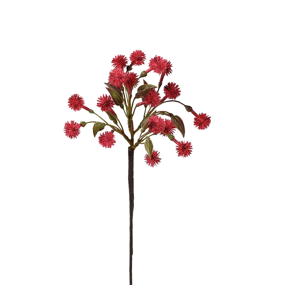 1 Stem Faux Silk Flowers 19 Heads Decoration Realistic Faux Dandelion Gardening Supplies Flower Decoration for Home Party