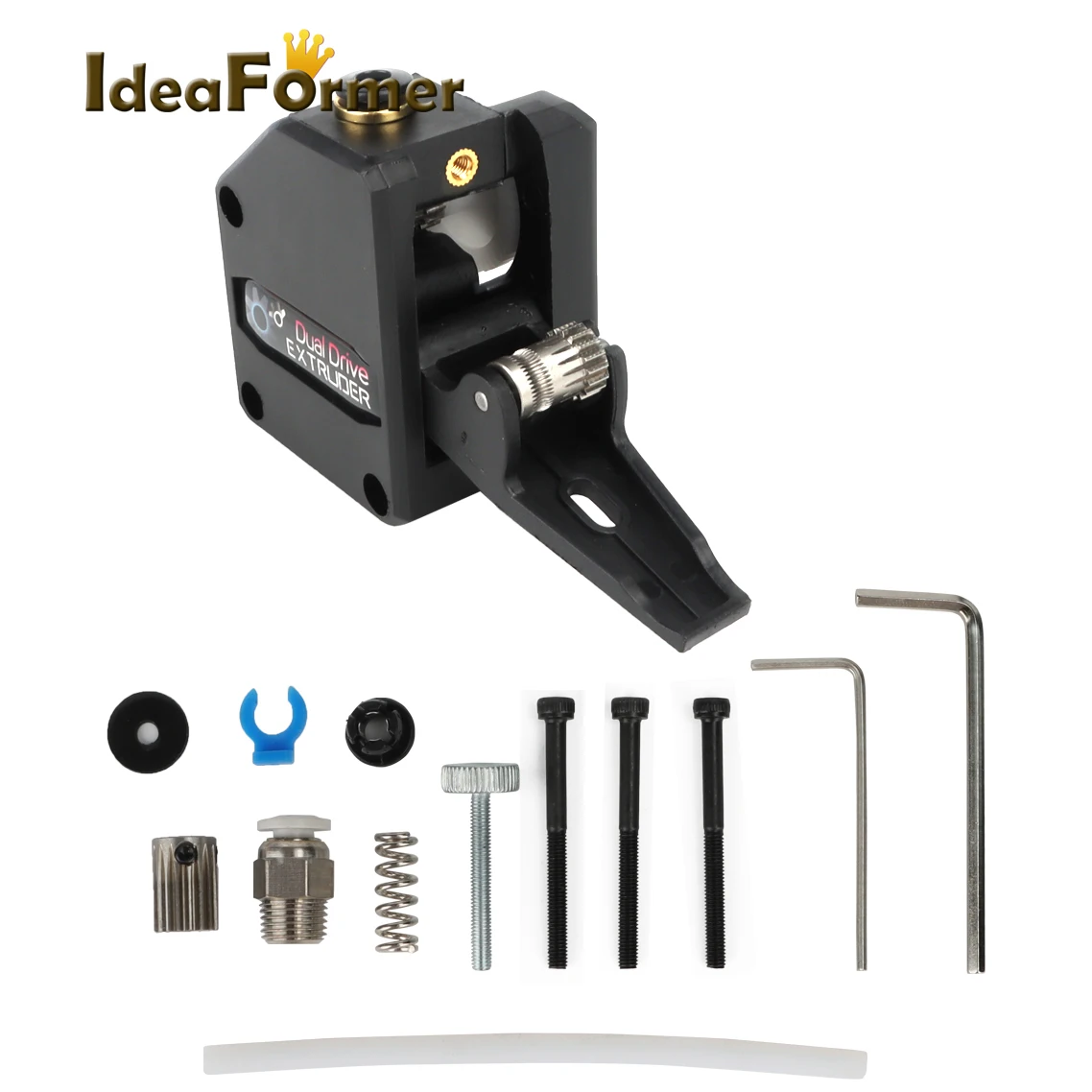 3D Printer accessories black  Dual Drive Extruder Bowden extruder 3D Printer accessories black  1.75mm filament for IR 3&IR 3 v1