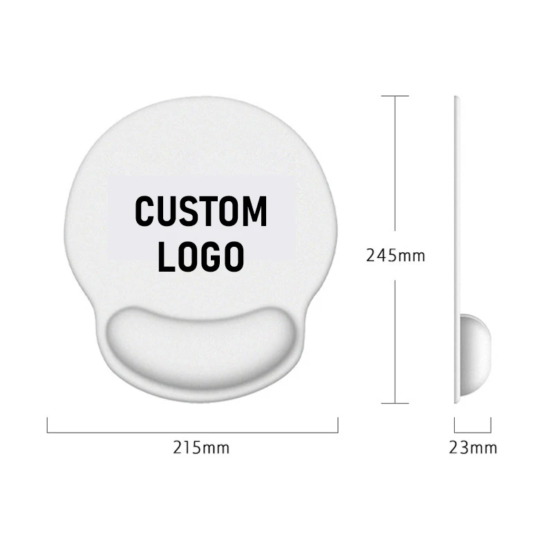 Custom Colorful Comfortable Computer Mouse Pad Non-Slip Ergonomic Silicone Mouse Pad with Wrist Rest Support for Office Home