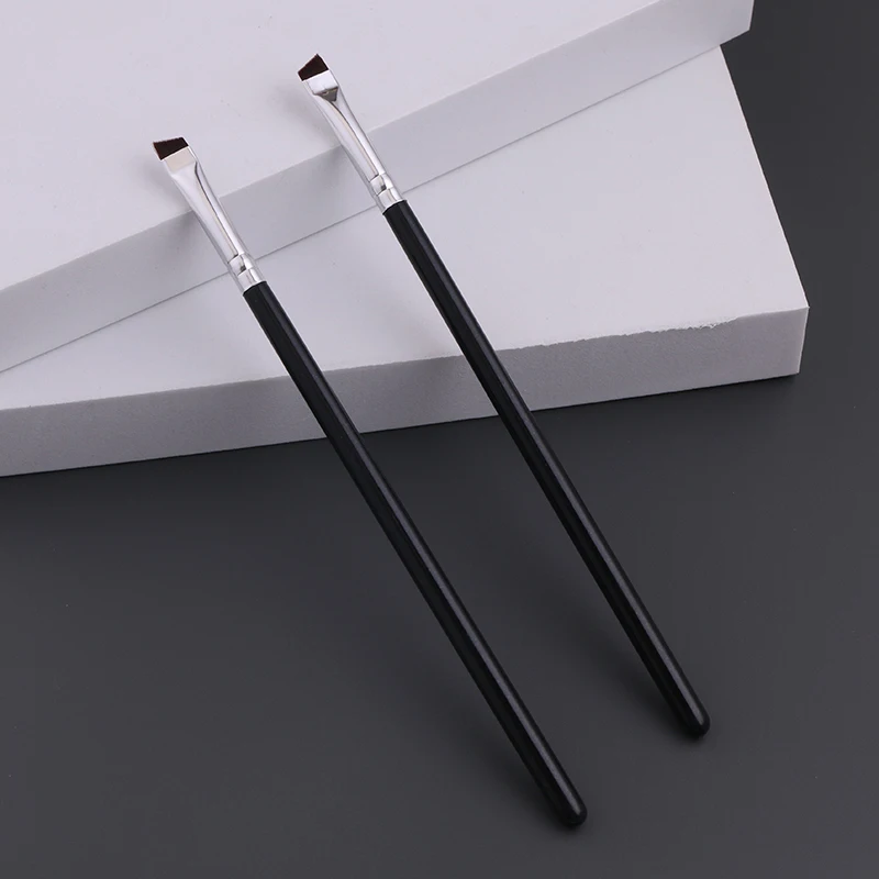 IPRESTA Best Dense Precise Super Thin Makeup Brush One Single Angled Makeup Eyebrow Brush Black For Artist