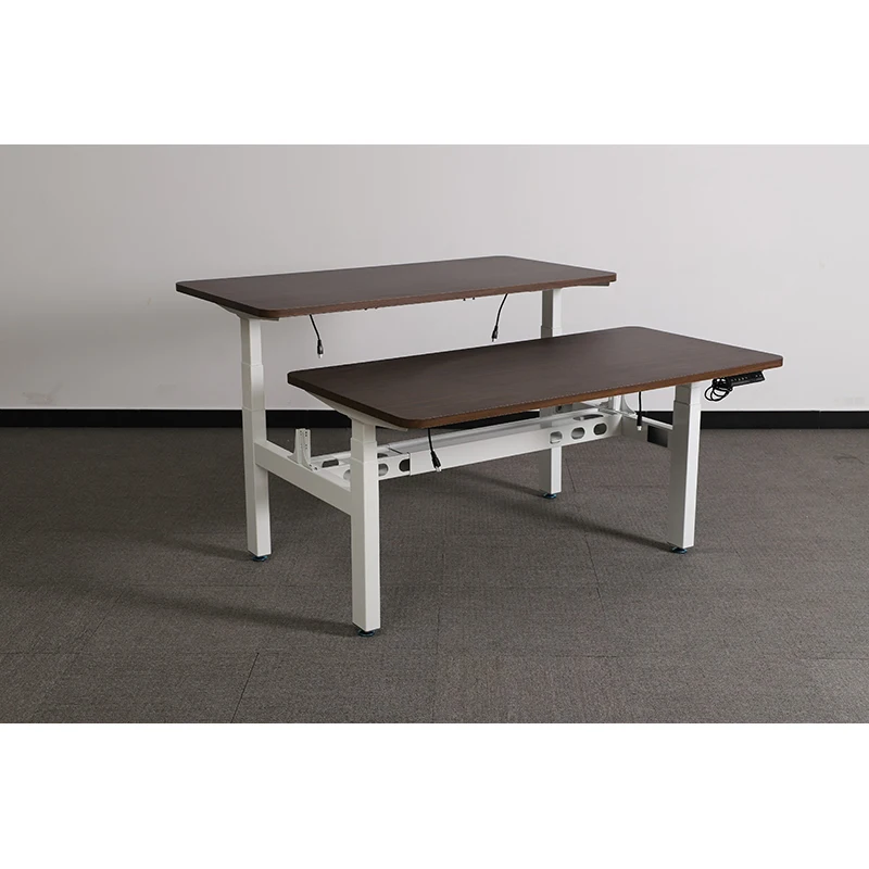 4AF3 Four Legs Standing Desk Height Adjustable Home Office Computer Workstation Desk Electric Table Sit Stand Desk Frame
