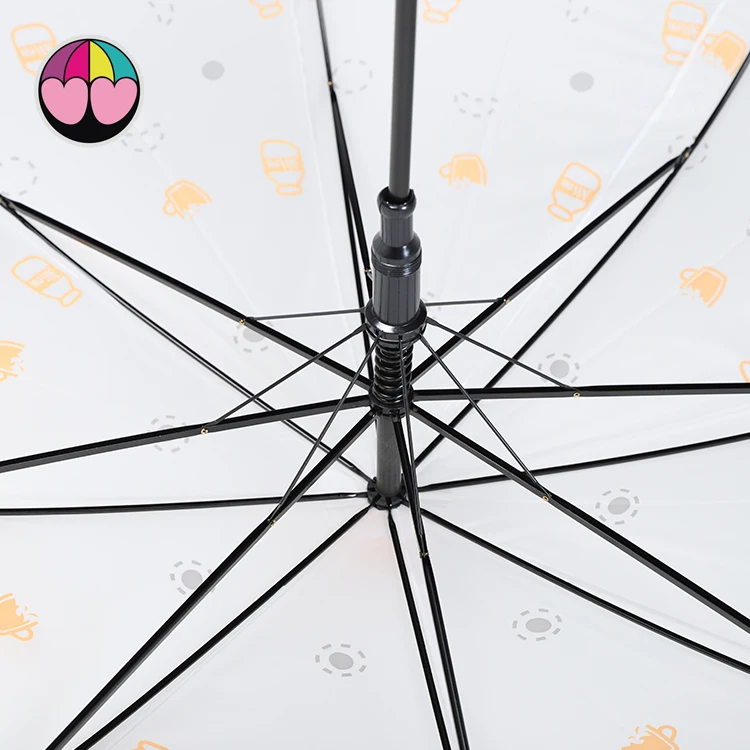 Automatic printing EVA straight bike rain cartoon umbrella