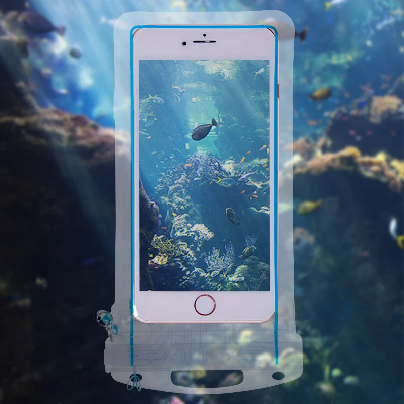 
AFISHTOUR Hot Sale Waterproof Ipx8 Waterproof Mobile Phone Bag High Quality Tpu Material Waterproof Bag For Phones 