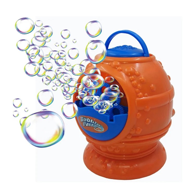 Kids party toy round  easy operation hurricane bubble maker 10 blades plastic high output portable dogs whirlwind bubble machine