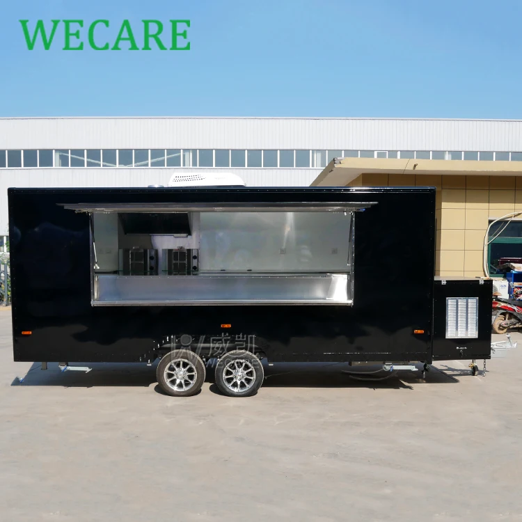 Wecare mobile kitchen pizza foodtruck bar beer food truck catering food concession trailers fully equipped