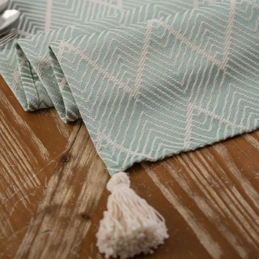 Geometric Luxury Dining Table Runners Factory Direct Sale Boho Table Runner Macrame