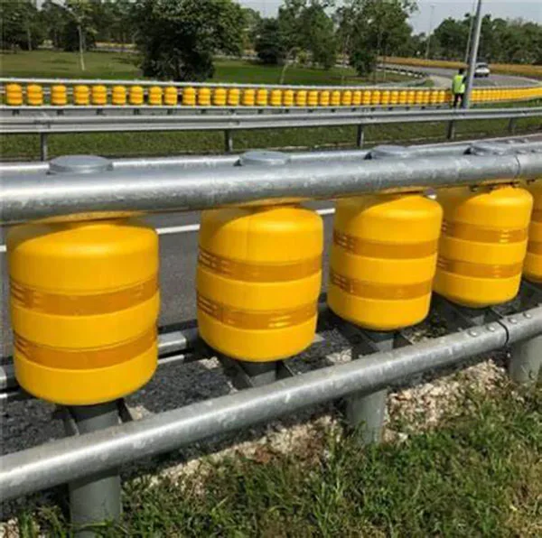 Crash Barriers Highway Safety Roller Guardrails Traffic