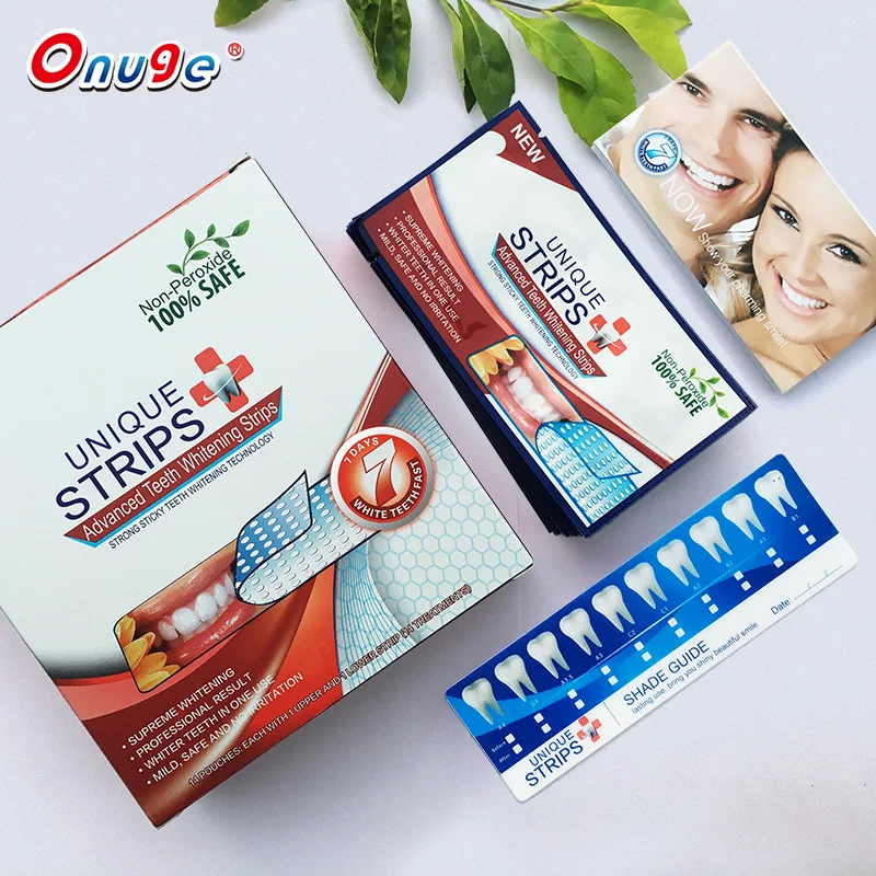 innovative products healthy teeth whitening strips free peroxide for private label