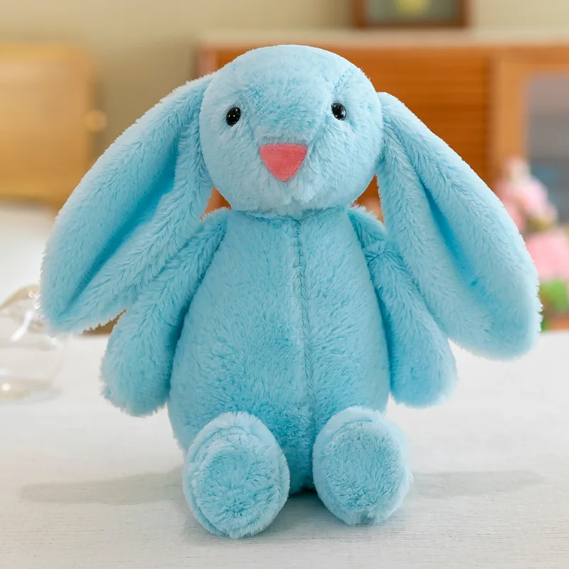 New Cute Kawaii Easter Days Gift Sleeping Toys Stuffed Animal Doll Long Ear Rabbit Plush Rabbit Toys for Girls