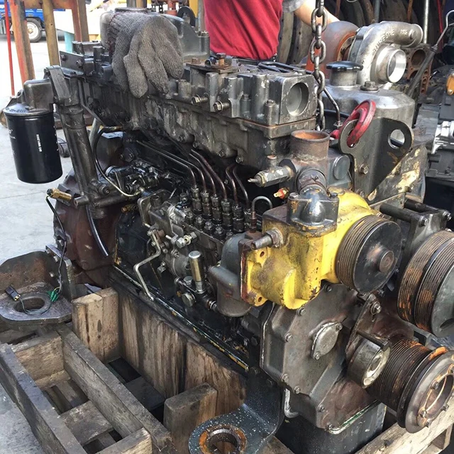 excavator parts used engine assy 6D108 for PC300-6 second hand