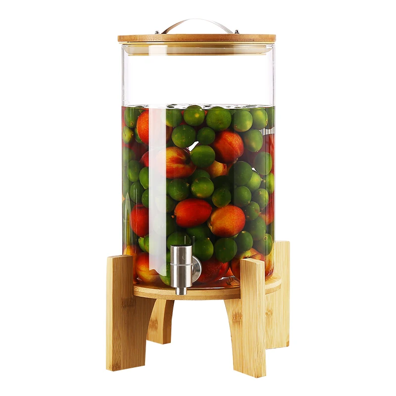 Most popularhot sale high quality glass drink dispenser drink dispenser for cocktail borosilicate glass dispenser