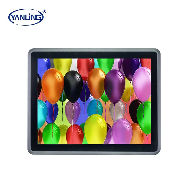 2021 Yanling безвентиляторная сенсорная панель ПК 12,1 дюйма промышленный планшетный компьютер с поддержкой Win 10/11/Linux с 1 * HD 1 * LVDS