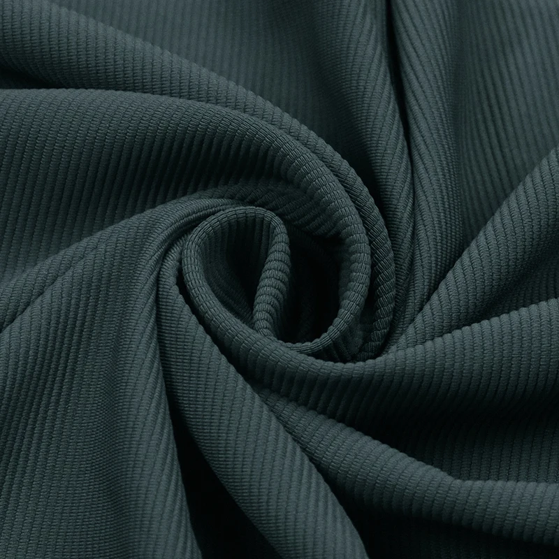 Nylon 75% Spandex 25% 40/40N Matte Weft Knitted High Elasticity Rib Fabric For Leggings/ Yoga