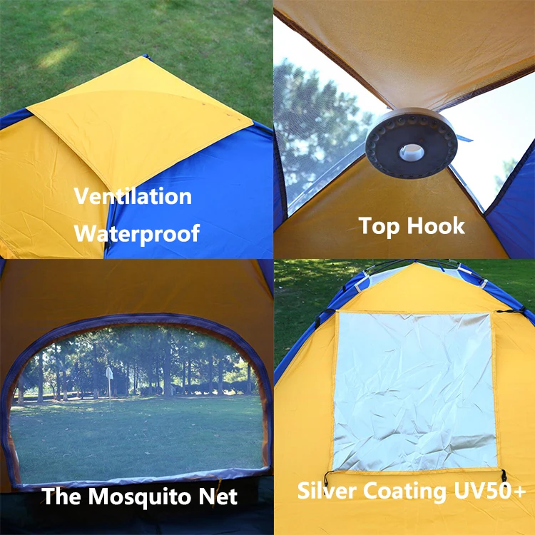 IC Sample Discount 1 - 2 Person Tent Big Umbrella Camping Tents Factory  For Outdoor Gear With Best Quality