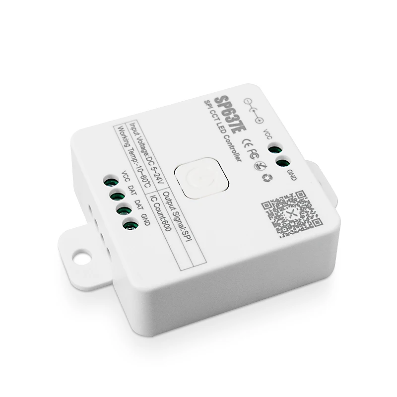 New model DC5V 24V SPI signal CCT light strip with remote control SPI dual channel addressable led controller