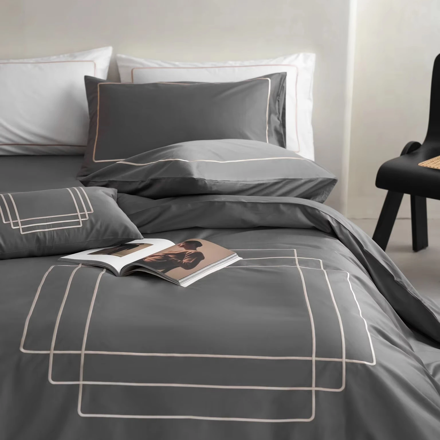 Простыня для отеля SANHOO современный комплект постельного белья из 100% хлопка