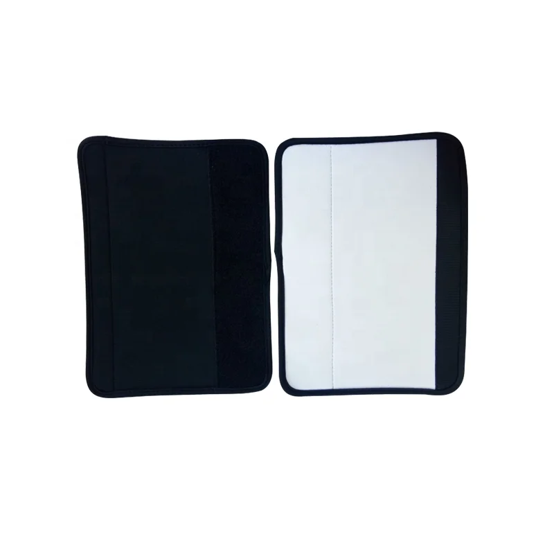 RTS  blank sublimation car safety seat belt protector neoprene shoulder strap pad white  seat belt cover