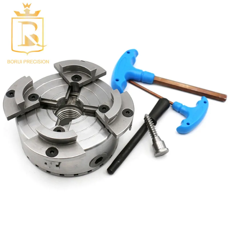 4 Jaw Self-centering Lathe Chuck for Wood Lathe Electric Carton OEM Woodworking Machinery Metal Lathe Chuck 133pcd 4 Pin GS 4,4